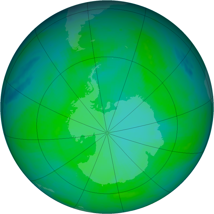 Ozone Map 1986-12-13